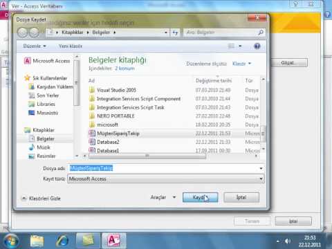 MİCROSOFT ACCESS 2010 VİDEO EĞİTİMİ-1