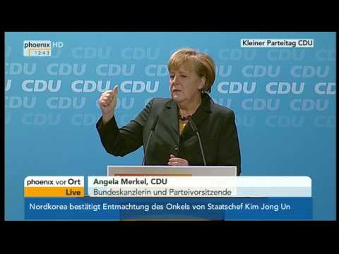 Kleiner Parteitag der CDU - Rede von Angela Merkel am 09.12.2013