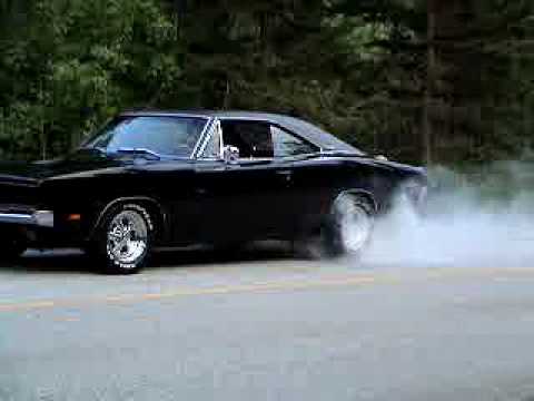 1969 charger burn outs