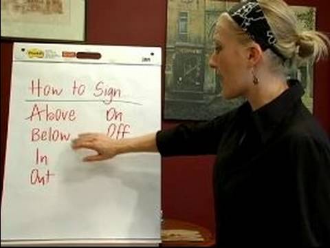 Sign Language Lessons: Common Phrases : Signing Opposites: Basic Sign Language