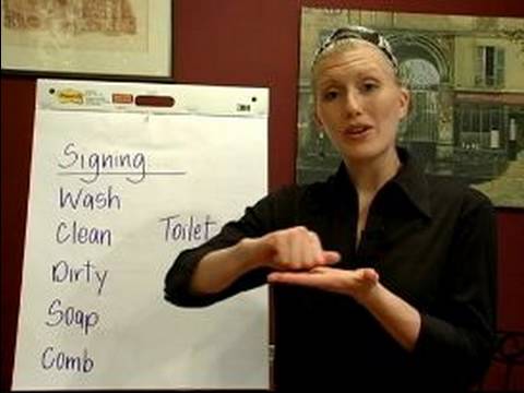 Sign Language Lessons: Common Phrases : Cleaning Phrases in Sign Language