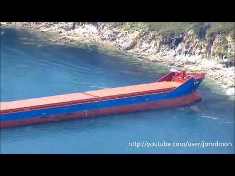 General cargo ship ANNA run aground at Ferrol bay. 19.05.2013