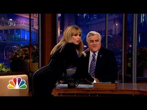 Heidi Klum Kisses Jay - The Tonight Show with Jay Leno