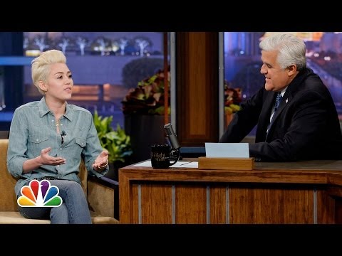 Miley Cyrus' Advice For Justin Bieber - The Tonight Show with Jay Leno