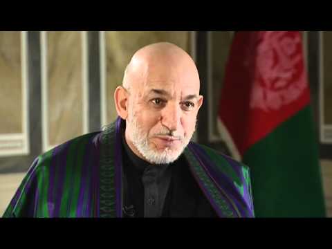 Jon Snow interviews Hamid Karzai