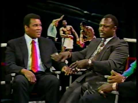 Bryant Gumble Interviews Joe Frazier Ken Norton Larry Holmes Muhammad Ali 1989 Part 2