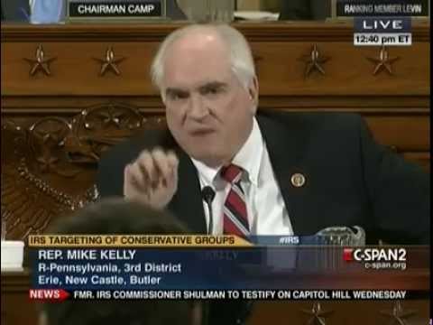 Rep Mike Kelly Receives Standing Ovation BLASTING IRS on IRS Scandal