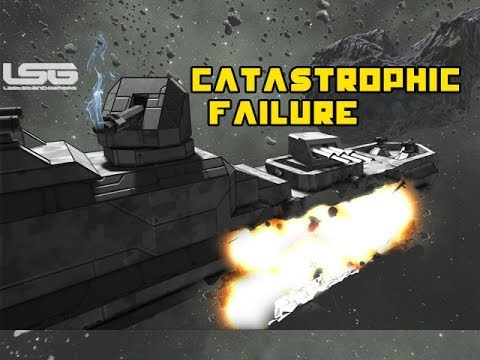 Space Engineers - Catastrophic Failure B Class Frigate,Torpedos Turrets & Problems  Part 28