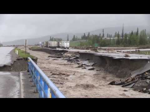 Highway 1 Washout, Canmore AB - June 20, 2013