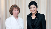 Thai PM Yingluck meets EU official in Bangkok