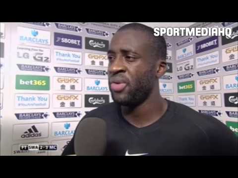 Swansea vs Manchester City 2-3 - Yaya Toure Post-Match Interview [1.1.2014]