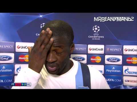 CSKA Moscow 1-2 Manchester City - Yaya Toure Post Match Interview - Talks About Racist Chants