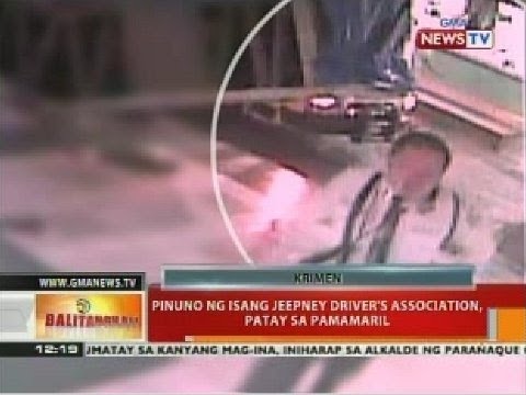 BT: Pinuno ng isang jeepney driver's association, patay sa pamamaril