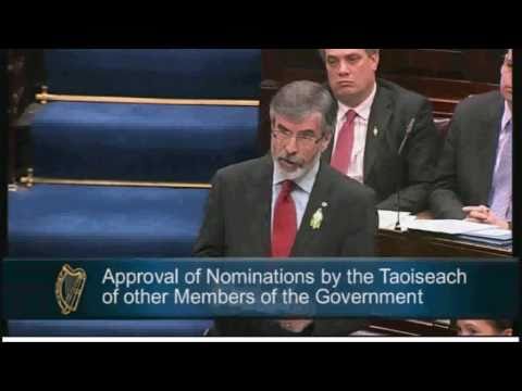 Gerry Adams - Opening Speech in the Dáil