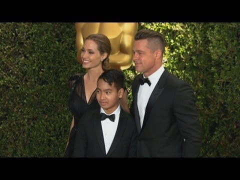 Angelina Jolie stuns at Governors Awards with Brad Pitt and son Maddox