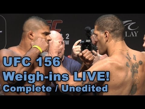 UFC 156: Weigh-ins + Staredowns (LIVE! Feb 1, 2013 / Complete / Unedited)