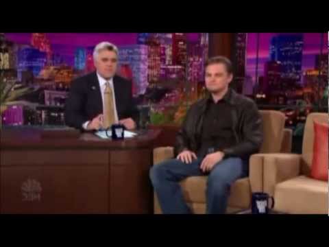 Leonardo DiCaprio on Jay Leno show 2004 part 1