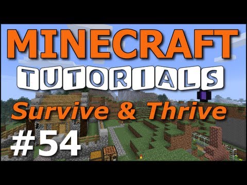 Minecraft Tutorials - E54 Boathouse Boat Dispenser (Survive and Thrive III)