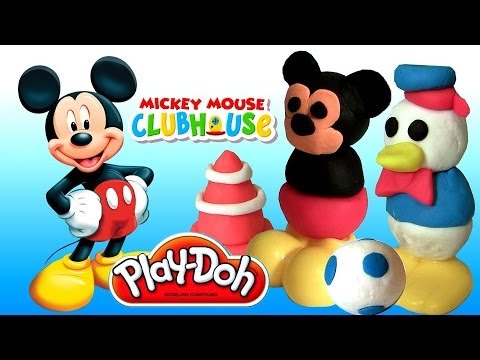 Play-Doh Disney Mickey Donald Duck Makeables Set 2014 Disney Junior Mickey Mouse Clubhouse Review