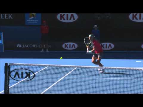 Nadal's incredible set point - 2014 Australian Open