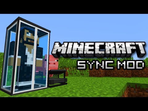 Minecraft: Cloning Myself With a Pig Treadmill (Sync Mod Showcase)