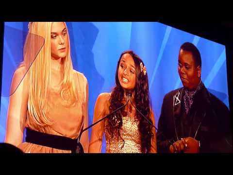 12 year old transgender girl Jazz Speaks at the GLAAD Media Awards