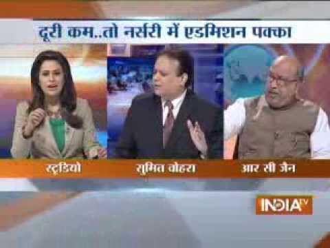 India TV debate : Delhi nursery admissions-2