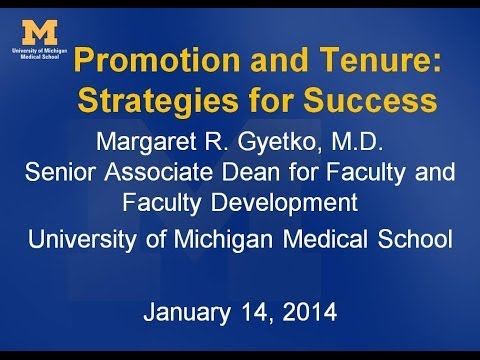 2014 Medical School Faulty Promotion and Tenure Town Hall - January 14, 2014