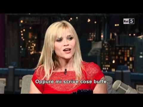 Reese Witherspoon al David Letterman Show