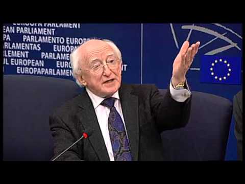 Press Conference with President of Ireland and President of the European Parliament