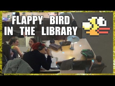 Public Prank - Flappy Bird In The Library