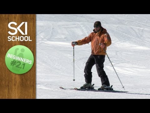 Beginner Ski Lesson #2.1 - Committing to the Downhill Ski