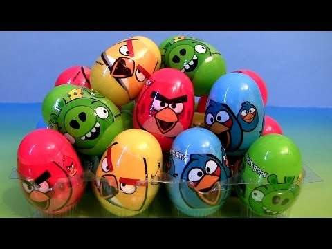 25 Angry Birds Surprise Eggs Easter Golden Egg Hunt Holiday Edition Epic Review by Disneycollector