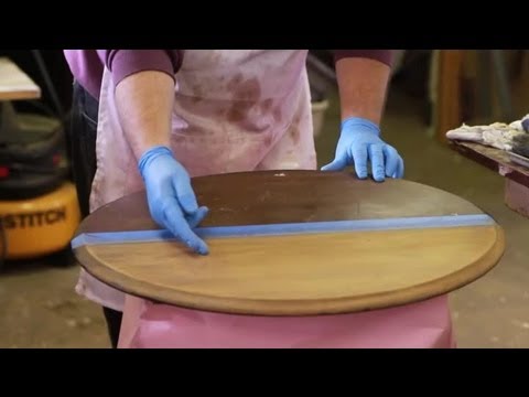 How to Strip Stain From Wood : Furniture Repair Tips