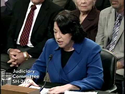 Judge Sotomayor's Opening Statement - Senate Confirmation Hearing