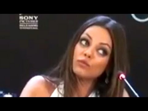 Mila Kunis Goes Nuts in Russian -- Friends with Benefits Press Interview