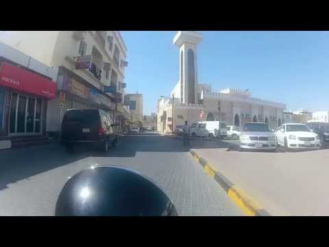 Riding my Harley FatBoy Lo around Muharraq, Bahrain