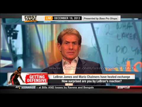 ESPN First Take | LeBron James and Mario Chalmers have heated exchange