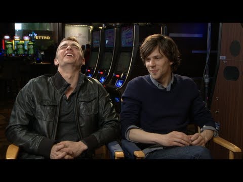 Jesse Eisenberg and Dave Franco Interview and Set Visit for NOW YOU SEE ME