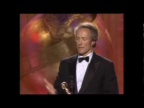 Clint Eastwood Wins Best Director Motion Picture - Golden Globes 1989