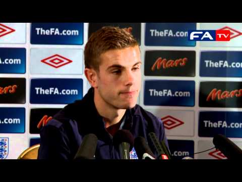 Jordan Henderson press conference ahead of England vs France - 15-11-10