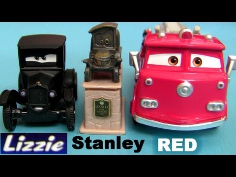 Disney Cars Lizzie Stanley Fire Truck Red diecast Movie Moments From Radiator Springs Blucollection