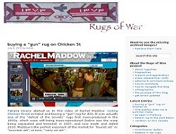 Website screenshot of Rugs of war