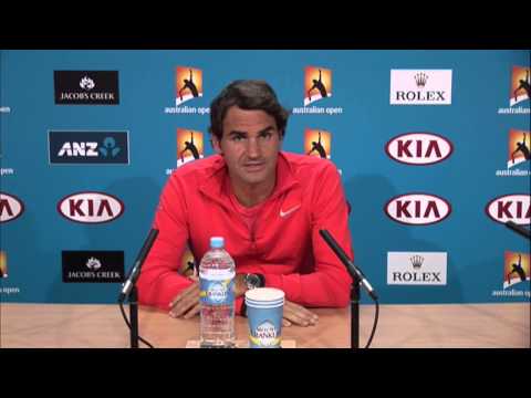 Roger Federer press conference - Australian Open 2014