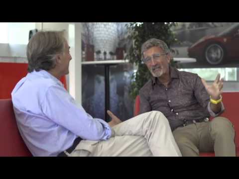 Eddie Jordan interviews Luca di Montezemolo at the 2013 Italian Grand Prix