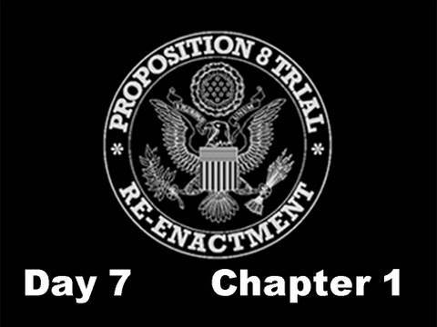 Prop 8 Trial Re-enactment, Day 7 Chapter 1