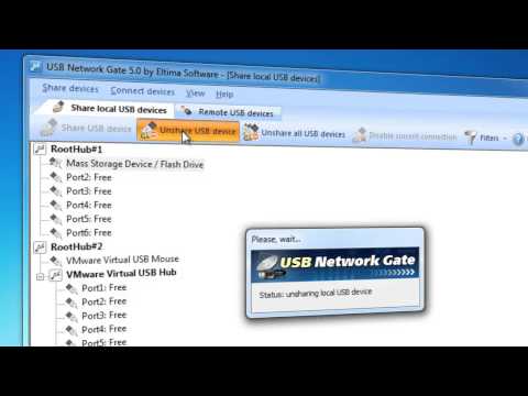 Share USB over Network (Internet/LAN/WAN) to acces USB device remotely