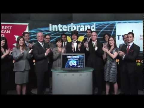 Interbrand Canada opens Toronto Stock Exchange, June 6, 2012