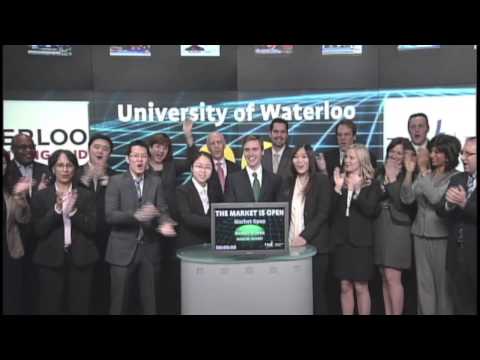 University of Waterloo Equity Research Challenge opens Toronto Stock Exchange, March 28, 2013