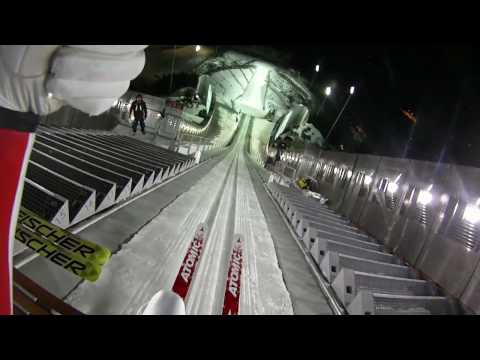 Ski-jump by Tom Hilde in the new Holmenkollen - HELMETCAM